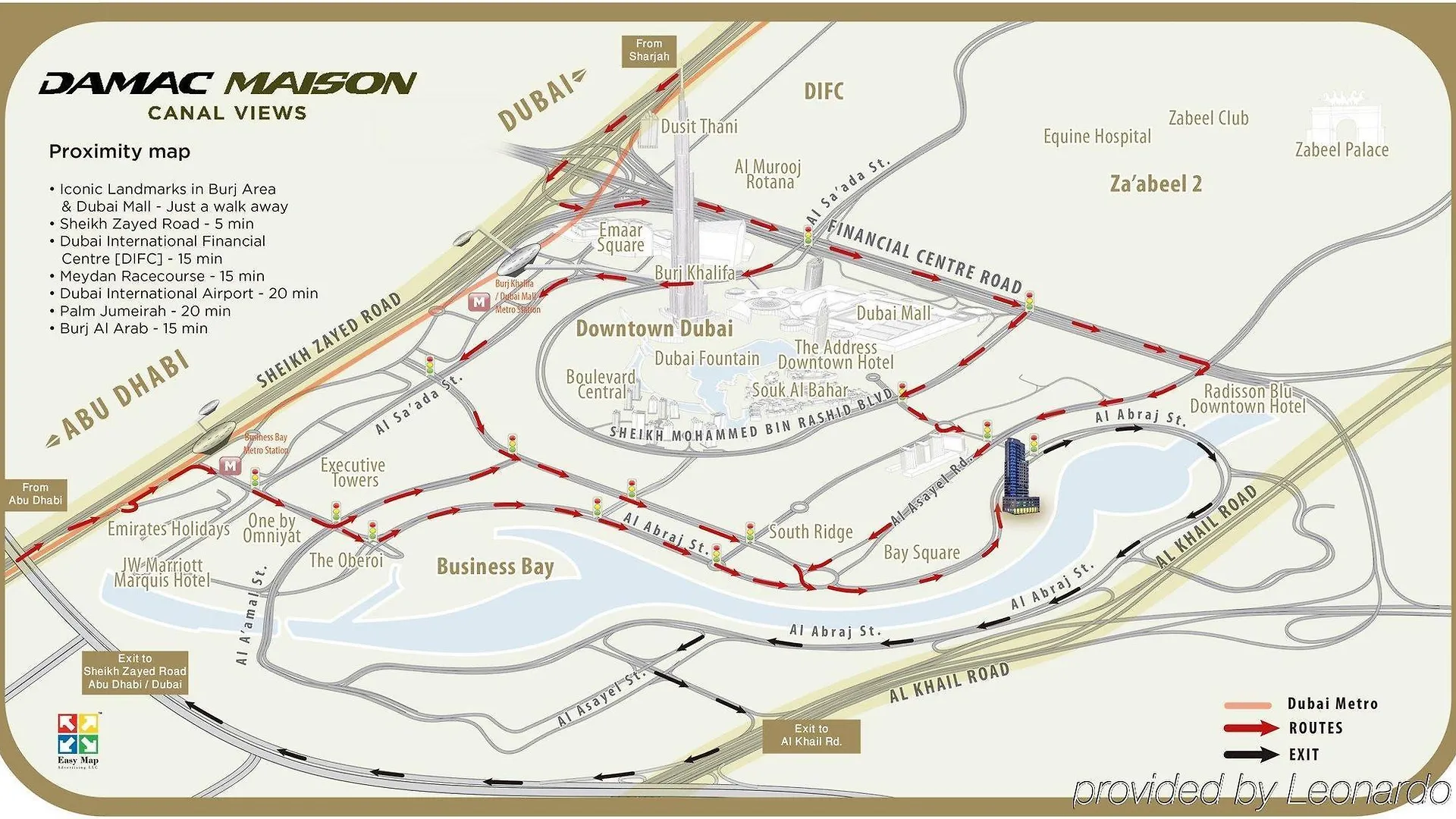 Damac Maison Canal Views Dubaj Apartmanhotel